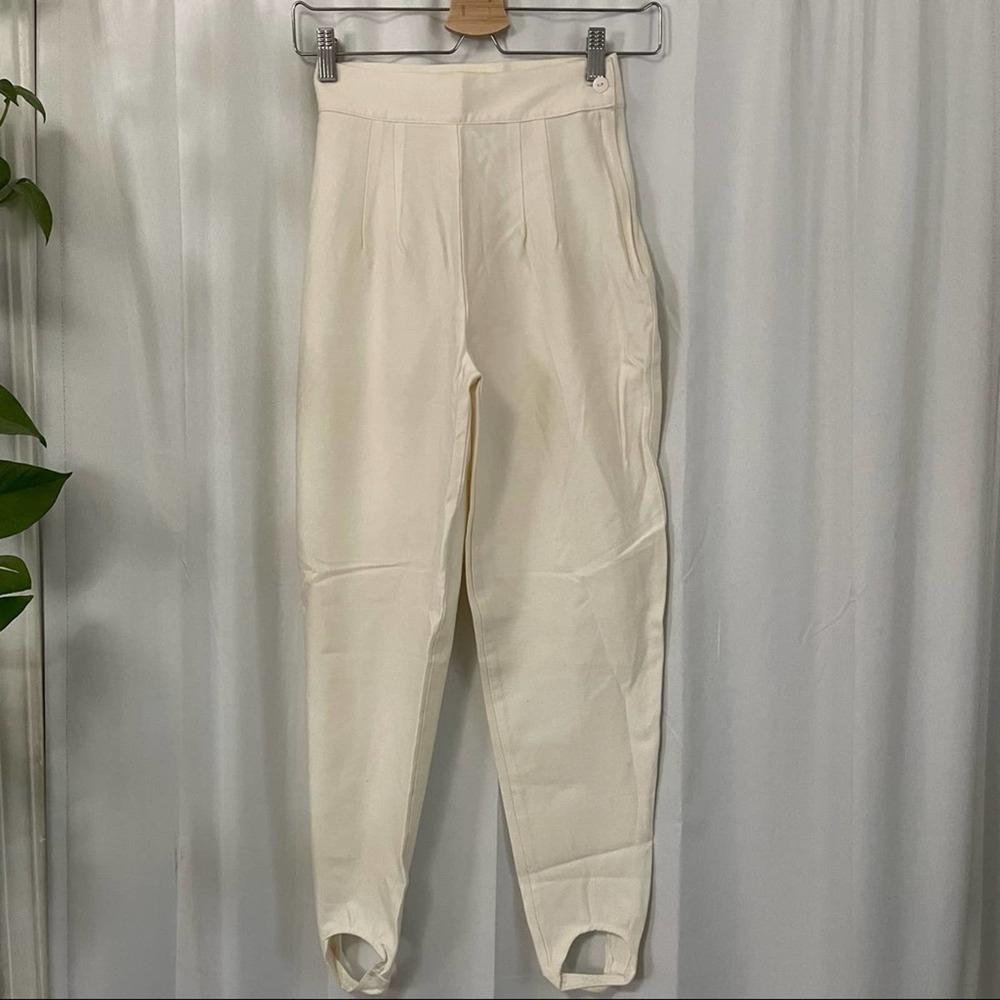 Vintage rampage high waist pants with feet strap size 5